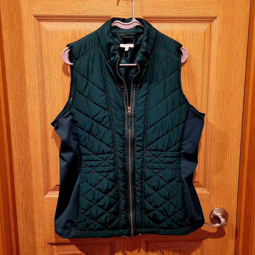 Maurices Quilted Vest in Deep Green